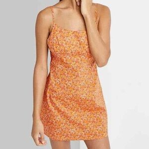 Wild Fable Floral Square Neck Dress